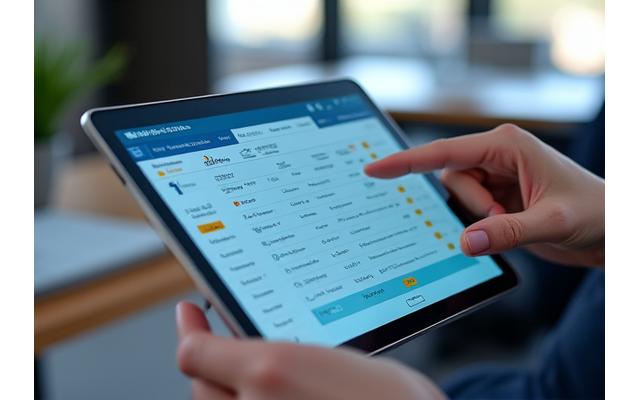Interface d'une plateforme B2B ergonomique, illustrant une collaboration fluide entre partenaires.