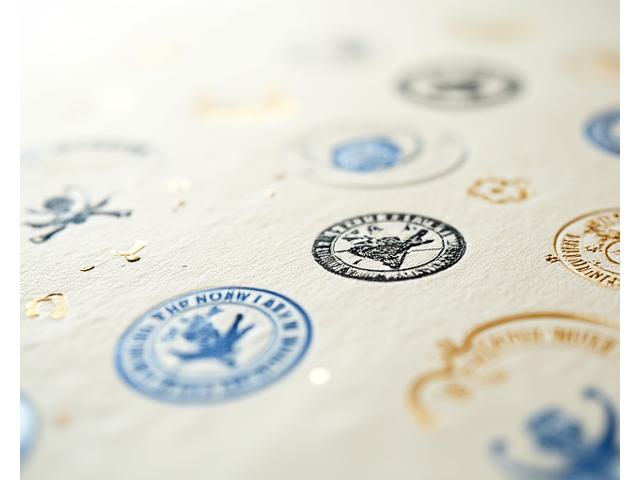 Divers timbres d'approbation et certifications officielles, symbolisant les licences et réglementations de l'industrie du voyage.